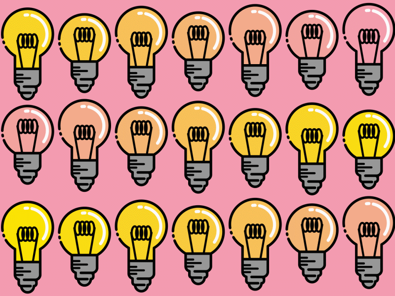 Ideas Ideas Ideas. Who has them? adobe after effects animated animated gif animation denver design designer graphic design icon ideas illustration illustrator lightbulb lights minimal motion motion design motion graphics vector