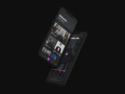Mixhalo : Live Audio app design interactive interface ios music music app ui