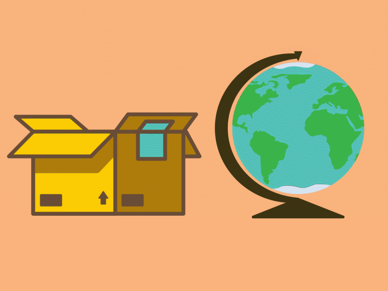 Mail Call! 1-2 day shipping on stuff. WOW! adobe after effects animated gif denver design designer globe hat headphones icon illustration illustrator minimal motion motion design motion graphics pencil shipping tablet vector