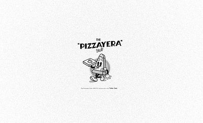 The Pizzayera Stuff blackandwhite branding cartoons cuphead design doodle doodleart illustration logo mexican oldie pizza pizza box pizza logo pizza menu shirt shirtdesign type typography vector