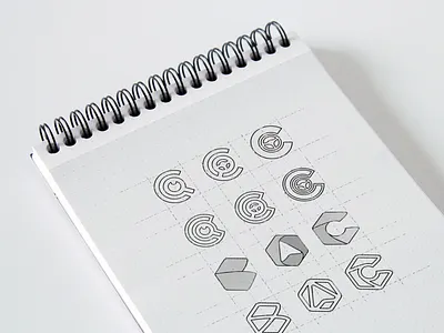 Car Market - Logo exploration car car logo car search car website cars design gps symbol graphic design hexagon illustration letter c logo logo design logomark logos magnifier pen and paper trade