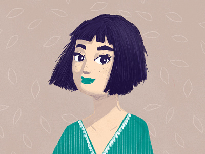 Girl illustration - just for fun character design drawing illustration
