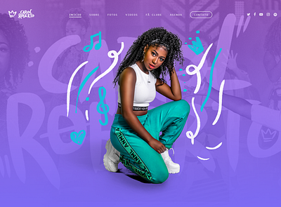 Carol Roberto - WebSite branding design digital art digital art photography digital painting header header website logo typography ui ux