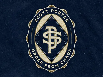 Scott Porter Badge badge logo monogram shield