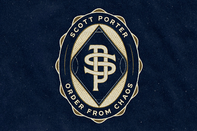 Scott Porter Badge badge logo monogram shield