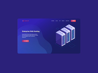 GumHost Landing Page design illustration landing page landing page design landingpage ui uidesign ux uxdesign vector webdesign website design