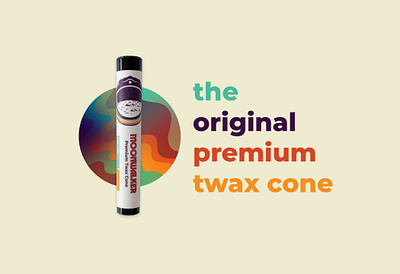 Moonwalker Premium Twax Cone brand identity cannabis cannabis branding cannabis logo cannabis packaging cbd cbd logo design label labeldesign logo packaging packaging design retro thc type design typography wellness