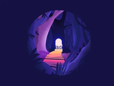 Uroczysko Festival 2020 animation animation 2d forest illustration loop motion motion design motiongraphics nature procreate tribe