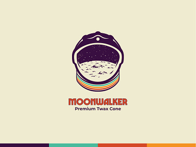 Moonwalker Logo adobe illustrator brand identity branding cannabis cannabis logo cannabis packaging cbd design illustration layoutdesign logo luxury preroll psychedelic retro vector vector art weed