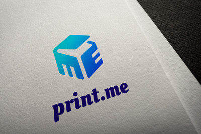 print.me belgium box branding brussels design dribbble graphic design icon letter logo logo design me shot type typography