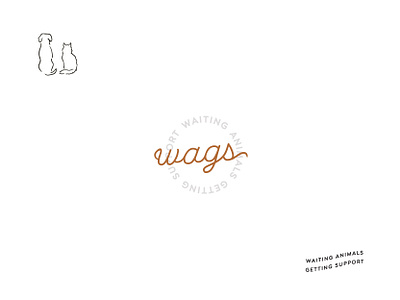 WAGS animal rescue brand design brand identity brand marks branding classic clean design graphic design illustration logo simple design sub marks typography wip