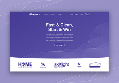 Agency Hero Area agency design hero photoshop shapes