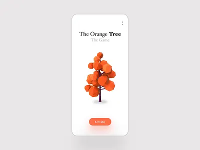 The Orange Tree 3d app gif iphone motion photography tree ui ui design user interface video