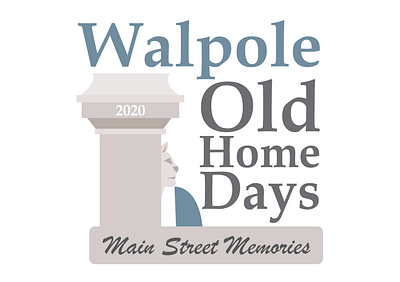 Walpole Old Home Days 2020 Logo design illustration logo