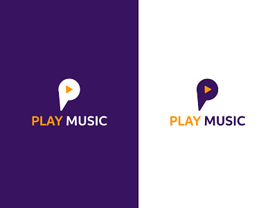 Play Music Logo branding branding logo creative logo illustraion logo design logodesign minimal music app music app logo music logo play icon play logo