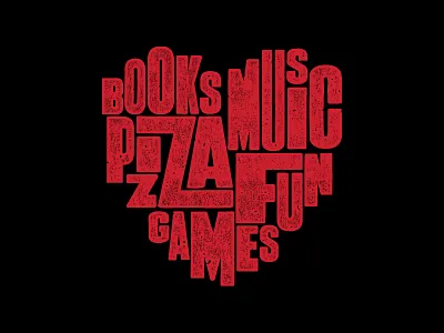 Close To My Heart letterpress love type typography