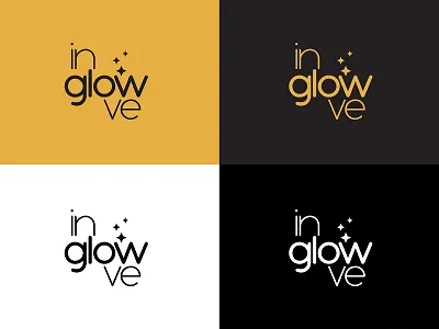 inglowve Monocolor Version beauty brand branding design girl graphic graphicleo illustration logo logotipo make up typography