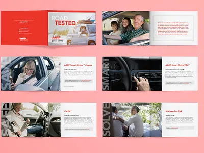 Road Tested | AARP Driver Safety Multi-Program Booklet Spreads booklet booklet design car drive print safety spread