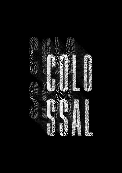 Type Experiments #001 black and white collosal displacement distorted distortion dribbble illustrator photoshop poster typography typography art typography poster