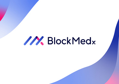 BlockMedx Logo Design app blockchain brand design brand identity branding design healthcare identity logo logo design medical mx prescription visual identity