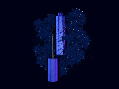 pro3 3d blue branding cinema4d forester graphic design leaf mascara modeling octane product product design waterdrop