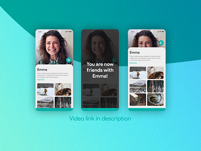 Daily UI :: 006 - Profile animation app dailyui dailyui006 dailyuichallenge figma profile user video