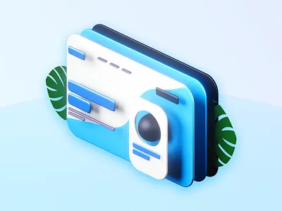 Webpage 3D Illustration 3d blender design icon illustraion illustration web webpage