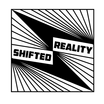 Shifted Reality Label Design blackandwhite brand identity branding design digital illustration graphicdesign illustration labeldesign logo logos vector