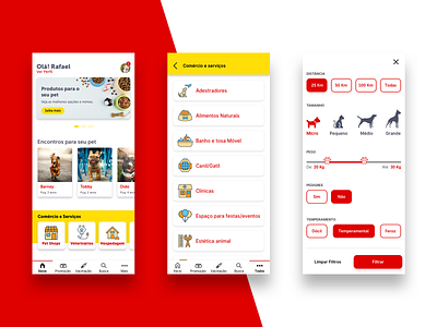 Pet App design interaction interaction design mobile app design pet pet app ui ui design