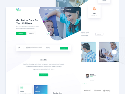 Landing Page Concept design health landingpage medical ui web webdesign