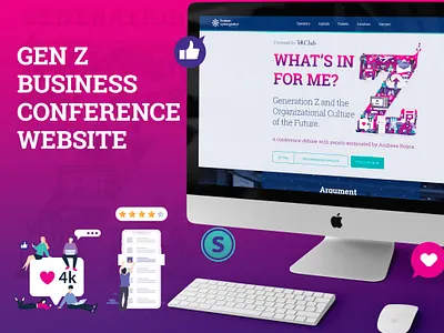 Generation Z Conference landing page landing page website design