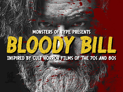 Bloody Bill Font 80s font horror type typography