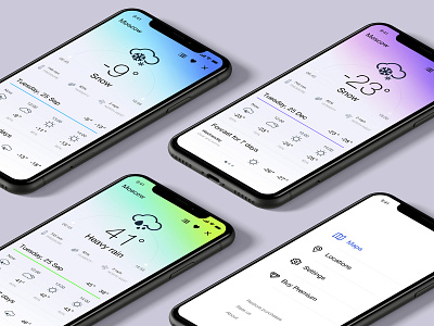 Weather Radar app design ios mobile weather