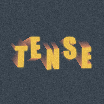 Tense design grainy graphic design illustration illustrator lettering lettermark tense texture vancouver