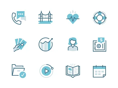 Security Benefit icons | Pt 2 app app icons icon icon set iconography icons illustration set