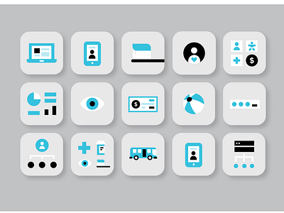 Rippling HR Icons app bus hardware healthcare human resources icon iconography illustration insurance password payroll pto ui vision