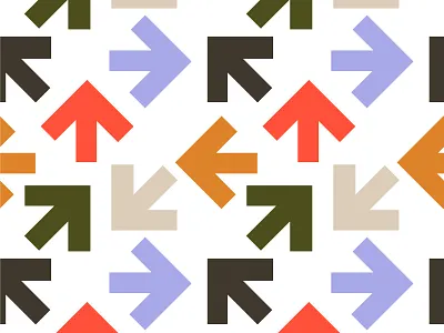 This Way Pattern arrows design direction graphic design pattern pattern design repeat surfacedesign wayfinding