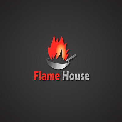 Flame House Logo art brand brand identity branding business card design flat graphic graphic design icon identity illustration illustrator le designs logo logo design minimal photoshop typography vector