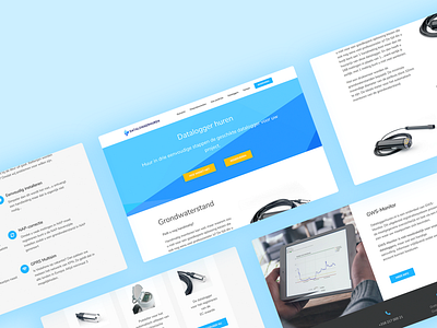 Web Design - Dataloggerhuren.nl behance clean data mockup modern template ui design ui ux ux design web webdesign
