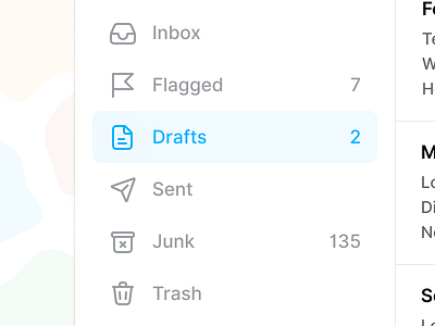 Mail App app design icon ui ux