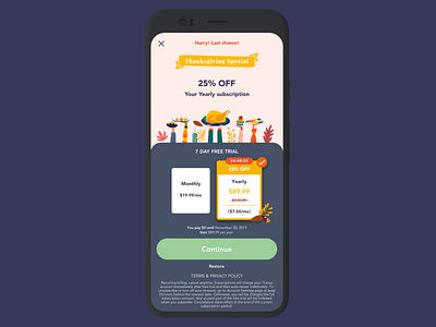 Holiday subscription holiday holidayspecial offer paywall subscribe subscription subscriptionscreen ui userinterface ux