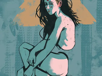 Oni design flat illustration