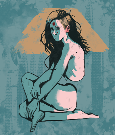Oni design flat illustration