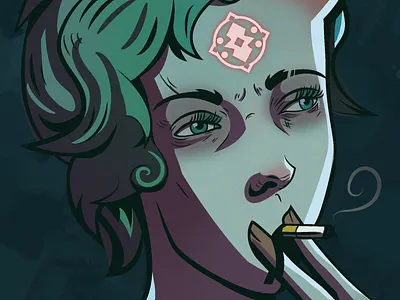 smoke break design flat illustration vector