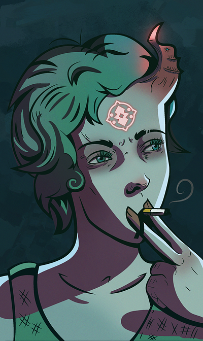 smoke break design flat illustration vector
