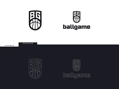 Ballgame art brand branding design draw drawing logo minimal minimalism simple sketch