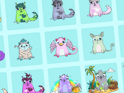 CryptoKitties: Purrstige Cats animation animation 2d art direction blockchain cats character crypto cryptokitties dapper dapperlabs design gaming gif graphics illustration kitties motion vancouver