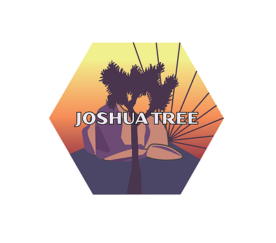 Joshua Tree graphicdesign illustration joshua tree sticker design