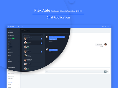 chat application - Flex Able Admin Template admin admin dashboard admin dashboard template admin design admin panel admin template admin templates admin theme bootstrap 4 bootstrap admin bootstrap template branding chat chat app chat application dashboard dashboard ui ui kit uidesign