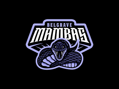 Belgrave Mambas awesome basketball logo fierce kobe mambas mascot logo serpentlogo snake snakelogo sportslogo